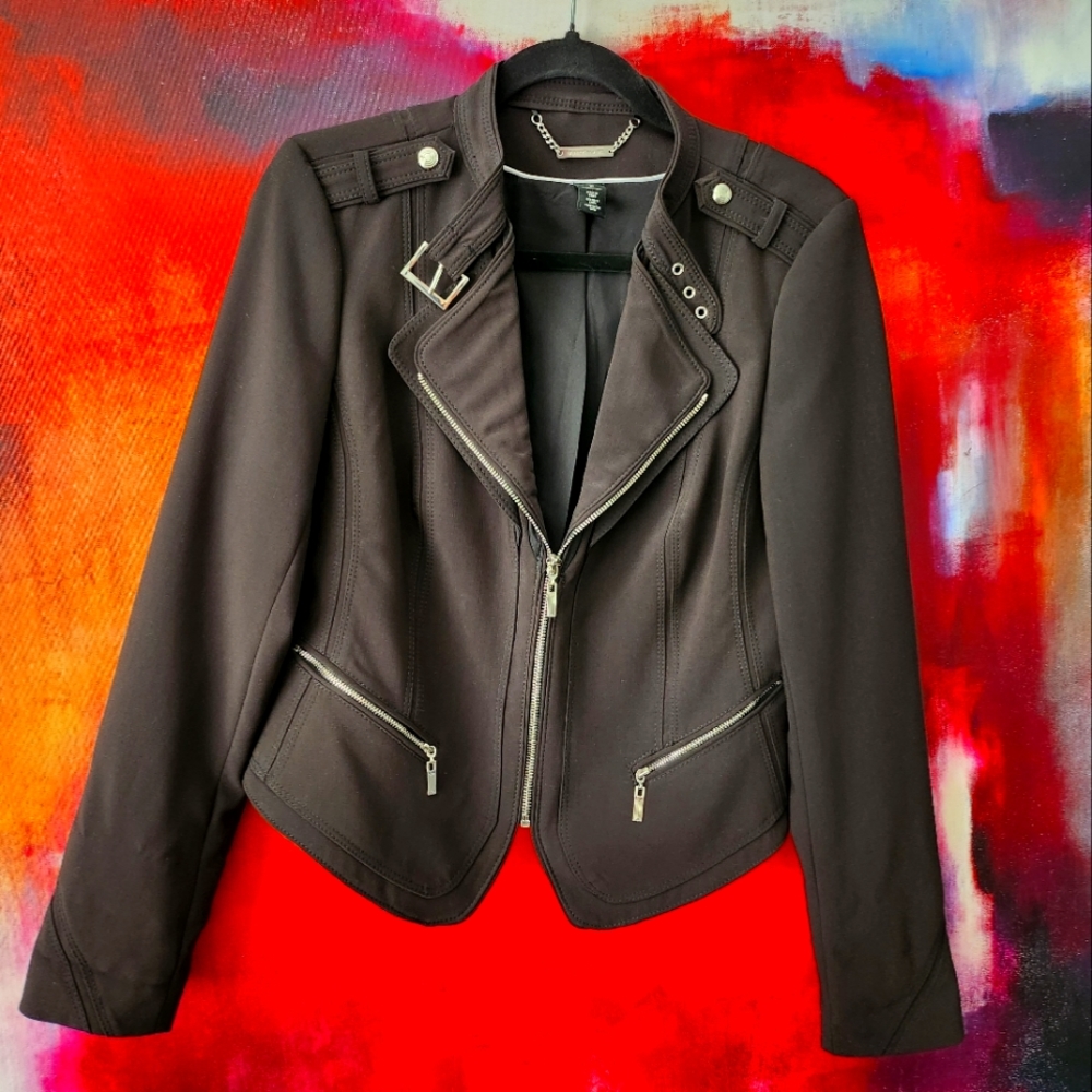 WHBM Blk Moto jacket